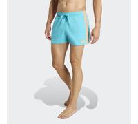 adidas BLD 3-Inch kurze Herren Badeshorts 3-Streifen hellblau/orange, XL