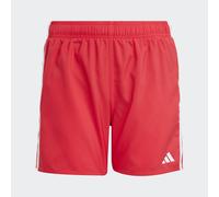 adidas 3-Streifen Badeshorts Jungen JX5038 - pure ruby/white 176
