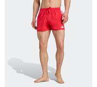 Badeshorts ADIDAS PERFORMANCE "3S BLD SH 3IN", Herren, Gr. XXL, N-Gr, rot (pure ruby, weiß), Gewirkt, Obermaterial: 100% Polyester, Badehosen Badeshorts (52941303-XXL) pure ruby, weiß