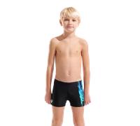 Badeshorts ARENA "B ARENA PAINT SWIM SHORT", Jungen, Gr. 164, N-Gr, schwarz (schwarz, schwarz multi), Obermaterial: 80% Polyamid, 20% Elasthan, Badehosen Badeshorts, mit Stretchmaterial, chlor- und sa