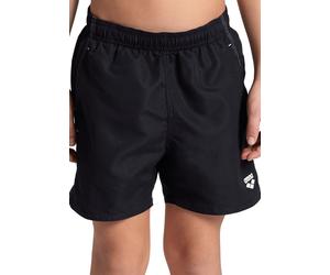 Badeshorts ARENA "BOYS' BEACH BOXER SOLID R", Jungen, Gr. 116, N-Gr, schwarz-weiß (schwarz, weiß), Obermaterial: 100% Polyester, Badehosen Badeshorts (47221750-116) schwarz, weiß