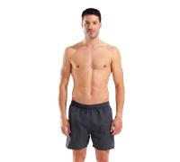 Badeshorts ARENA "FUNDAMENTALS BOXER R", Herren, Gr. M, N-Gr, asphalt, neon blau, Obermaterial: 100% Polyester, Badehosen Badeshorts (23218018-M) asphalt, neon blau
