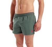 Badeshorts ARENA "FUNDAMENTALS X-SHORT R", Herren, Gr. M, N-Gr, sage, rot, Obermaterial: 100% Polyester, Badehosen Badeshorts (11578837-M) sage, rot