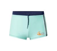 Badeshorts BABISTA "Badehose MARISO", Herren, Gr. M-L, weit, grün (mint dunkelblau), Obermaterial: 80% Polyamid ECONYL PA ECONYL. 20% Elasthan EL., Badehosen Badeshorts (37910461-ML) mint dunkelblau