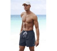 Badeshorts BENCH., Herren, Gr. XXL (58/60), N-Gr, blau (marine), Microfaser, Microfaser, Polyester, kontrastfarbene Details, Badehosen Badeshorts, in modischen Pastellfarben (62597556-XXL) marine
