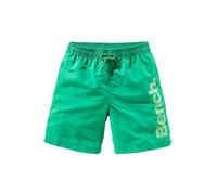 Badeshorts BENCH., Kinder, Gr. 134/140, N-Gr, grün, Microfaser, Polyester, unifarben, Badehosen Badeshorts, mit trendigem Logoschriftzug (200333-134) grün
