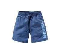 Badeshorts BENCH., Kinder, Gr. 158/164, N-Gr, blau, Microfaser, Polyester, unifarben, Badehosen Badeshorts, mit trendigem Logoschriftzug (692875-158) blau