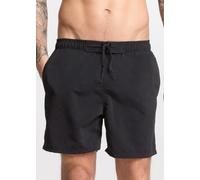 Badeshorts BONPRIX "Badeshorts", Herren, Gr. 64 (3XL), N-Gr, schwarz, Web, Polyester, unifarben, Badehosen Badeshorts, mit Netzfutter, bequeme Passform, unifarben, aus Polyester (79840909-64) schwarz