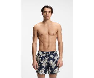 Badeshorts BOSS "Discus", Herren, Gr. M, N-Gr, navy 414, Microfaser, Obermaterial: 100% Polyester, unifarben, Badehosen Badeshorts, schnelltrocknend, moderner Allover-Print (32535357-M) navy 414