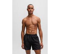 BOSS Badeshorts mit Streifen und Logo - Style Dolphin, 50508963 Schwarz XXL