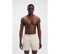 Badeshorts BOSS "Iconic", Herren, Gr. XL (54), N-Gr, weiß (open weiß 131), Microfaser, Obermaterial: 100% Polyester, Badehosen Badeshorts, mit Gesäßtasche (37065119-XL) open weiß 131