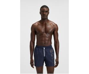 Badeshorts BOSS "Octopus", Herren, Gr. L, N-Gr, blau (navy 417), Web, Obermaterial: 100% Polyamid, Badehosen Badeshorts, Mit BOSS Logoschriftzug, elastischer Taillenbund mit Kordel (95861269-L) navy 4