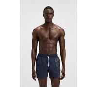 Badeshorts BOSS "Octopus", Herren, Gr. XL, N-Gr, blau (navy 417), Web, Obermaterial: 100% Polyamid, Badehosen Badeshorts, Mit BOSS Logoschriftzug, elastischer Taillenbund mit Kordel (95861269-XL) navy