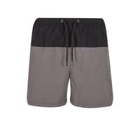 Badeshorts BRANDIT "Brandit Swimshort Basic", Herren, Gr. 3XL, US-Größen, schwarz-weiß (schwarz, grau), 100% Nylon, Badehosen Badeshorts (67412602-XXXL) schwarz, grau