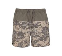 Badeshorts BRANDIT "Brandit Swimshort Basic", Herren, Gr. M, US-Größen, grün (olive, at, digital), 100% Nylon, Badehosen Badeshorts (39924724-M) olive, at, digital