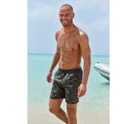 Badeshorts BRUNO BANANI, Herren, Gr. XL, N-Gr, schwarz (schwarz bedruckt), Recycling-Polyester, bedruckt, Badehosen Badeshorts, mit floralem Design (94796616-XL) schwarz bedruckt