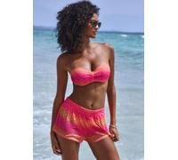 Badeshorts BUFFALO, Damen, Gr. 36, N-Gr, pink (pink, orange), Polyester, Farbverlauf, Badehosen Badeshorts, mit Farbverlauf (83005569-36) pink, orange