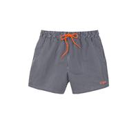 Badeshorts BUFFALO, Herren, Gr. L (52), N-Gr, schwarz-weiß (schwarz, weiß), Microfaser, Microfaser, Polyester, Recycling-Polyester, gestreift, Badehosen Badeshorts, in feinem Streifenlook (99594113-L)