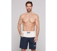 Badeshorts CAMP DAVID, Herren, Gr. L, N-Gr, blau (blau navy), Polyamid, bedruckt, Badehosen Badeshorts, mit Logo Print (97165856-L) blau navy