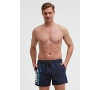 Badeshorts CAMP DAVID, Herren, Gr. S, Normalgrößen, blau, Polyamid, bedruckt, Badehosen Badeshorts, mit Einschubtaschen (21530453-S) blau