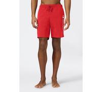 Badeshorts CHAMPION "7-inch Men's swim shorts", Herren, Gr. M, N-Gr, rot (isa), Web, Polyamid, unifarben, Badehosen Badeshorts, für sportliche Aktivitäten, mit Logostickerei, pflegeleicht (76062728-M)