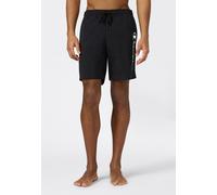 Badeshorts CHAMPION "Beachshort Standard Fit", Herren, Gr. XL, N-Gr, schwarz (nbk), Web, Polyamid, unifarben, Badehosen Badeshorts, mit Logostickerei, unifarben, pflegeleicht, schnell trocknend (77765