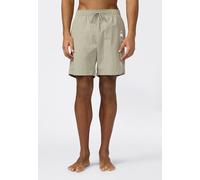 Badeshorts CHAMPION "Beachshort Standard Fit", Herren, Gr. XXL, N-Gr, beige (mdg), Web, Polyamid, unifarben, Badehosen Badeshorts, mit Logostickerei, unifarben, pflegeleicht, schnell trocknend (690027
