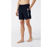 Badeshorts CHAMPION "Icons Beachshort Long", Herren, Gr. XXXL (56), N-Gr, blau (nny), Obermaterial: 100% Polyamid, Badehosen Badeshorts, für sportliche Aktivitäten, leichtes Polyamid, Polyester-Einsat
