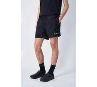 Champion Badehose Herren – Legacy Icons Beachshorts, Crinkle Taslon, Small Script-Logo, Schwarz