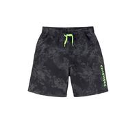 Badeshorts CHIEMSEE "Esra Kids", Jungen, Gr. 170/176, N-Gr, schwarz (schwarz, bedruckt), Polyester, Badehosen Badeshorts, mit kontrastfarbenen Logodruck (82012555-170) schwarz, bedruckt