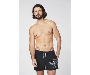 Badeshorts CHIEMSEE, Herren, Gr. L (52/54), schwarz (schwarz beauty), 100% Polyester, Badehosen Badeshorts (82041461-L) schwarz beauty