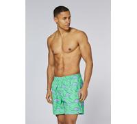 Badeshorts CHIEMSEE, Herren, Gr. XL (56/58), grün (marine grün), 100% Polyester, Badehosen Badeshorts (98859117-XL) marine grün