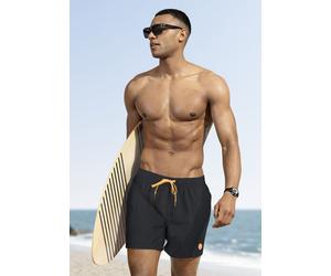 Badeshorts CMP "H Badeshorts", Herren, Gr. 46, N-Gr, schwarz, Microfaser, Polyester, unifarben, Badehosen Badeshorts, mit Dehnbund und Tunnelzug, schnell trocknendes Material (75423137-46) schwarz