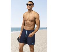 Badeshorts CMP "H Badeshorts", Herren, Gr. 52, N-Gr, blau (dunkelblau), Microfaser, Polyester, unifarben, Badehosen Badeshorts, mit Dehnbund und Tunnelzug, schnell trocknendes Material (56083868-52)