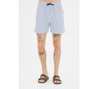 Badeshorts CRUZ "Dereker", Herren, Gr. 3XL, US-Größen, blau (blau, weiß), 65% Polyester, 35% Baumwolle, gestreift, Badehosen Badeshorts, im lässigen und bequemen Design (82137845-XXXL) blau, weiß