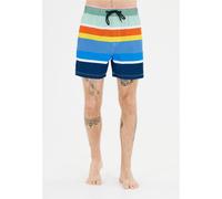 Badeshorts CRUZ "Toby", Herren, Gr. 3XL, US-Größen, blau (blau, orange), Elasthan, Polyester, bedruckt, mehrfarbig, Badehosen Badeshorts, im lässigen Print-Design (67920541-XXXL) blau, orange