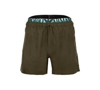 Badeshorts EMPORIO ARMANI "Badeshorts LOGOBAND 1er Pack", Damen, Gr. L, N-Gr, grün (oliv), Obermaterial: 100% Polyester PES. Futter: 100% Polyester PES., Badehosen Badeshorts (11374521-L) oliv