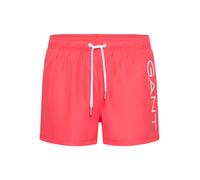 Badeshorts GANT "LIGHTWEIGHT SWIM SHORTS", Herren, Gr. S, N-Gr, watermelon rot, Microfaser, Obermaterial: 100% Polyester, Badehosen Badeshorts (52414907-S)