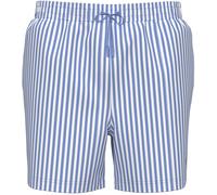 Badeshorts, Gr. L (52), N-Gr, 20186 penny stripe, blau descent, Web, Polyester, CALVIN KLEIN SWIMWEAR, gestreift, Badehosen Badeshorts, Körpernahe Passform mit elastischem Bund (19376664-L) 20186 penn