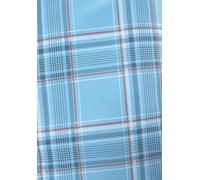 Badeshorts H.I.S "Karo", Herren, Gr. S (46/48), Lang, blau (hellblau (langgröße)), Microfaser, Microfaser, Polyester, kariert, Badehosen Badeshorts, mit kontrastfarbiger Kordel (19274919-S) hellblau (