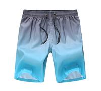 Badeshorts Herren， 3D Druck Elastische Taille Kordelzug Kurze Hosen Mit Taschen Schnelltrocknend Schwimmhose Basic Bermuda Shorts Boardshorts Swimming Shorts Badehose Kurz