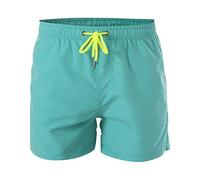 Badeshorts Herren,Einfarbiges Elastische Taille Tunnelzug Kurze Hosen Mit Taschen Schnelltrocknend Strandhose Basic Bermuda Shorts Jogginghose Kurz Swimming Shorts Hawaii Hose
