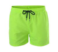 Badeshorts Herren,Einfarbiges Elastische Taille Tunnelzug Kurze Hosen Mit Taschen Schnelltrocknend Strandhose Basic Bermuda Shorts Jogginghose Kurz Swimming Shorts Hawaii Hose
