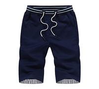 Badeshorts Herren Kurz Badeshorts Schnelltrocknend Mit Mesh-Innenslip & Taschen Badehose Kurze Sporthose Sport Shorts Badeshorts Herren 3XL