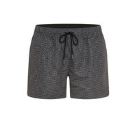 Badeshorts HUGO UNDERWEAR "AARON", Herren, Gr. XL (54), N-Gr, grau (schwarz 002), Web, Obermaterial: 100% Polyester, Badehosen Badeshorts, mit Schachbrett-Logos, elastischer Bund (78503752-XL) schwarz