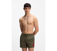 Badeshorts HUGO UNDERWEAR "DOMINICA", Herren, Gr. L (52), N-Gr, grün, Web, Obermaterial: 100% Polyacryl, Badehosen Badeshorts (11721855-L) grün