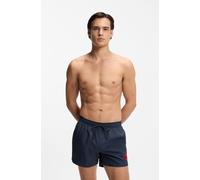 HUGO Schnell trocknende Badeshorts mit Logo-Label - Style DOMINICA, 50493450 Dunkelblau L
