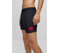 Badeshorts HUGO UNDERWEAR "DOMINICA", Herren, Gr. XL (54), N-Gr, schwarz, Web, Obermaterial: 100% Polyacryl, Badehosen Badeshorts (25763528-XL) schwarz