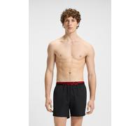 Badeshorts HUGO UNDERWEAR "TAPI", Herren, Gr. XL, N-Gr, schwarz (schwarz 001), Microfaser, Obermaterial: 100% Polyester, Badehosen Badeshorts, elastischer Bund, schnelltrocknend (72219119-XL) schwarz