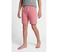 Badeshorts HURLEY "PRINTED HEATHER PULL ON SWIM", Kinder, Gr. 116, N-Gr, rosa (sunset coral), Web, Obermaterial: 87% Polyester, 13% Elasthan, Badehosen Badeshorts, schnelltrocknendes Material, mit wei
